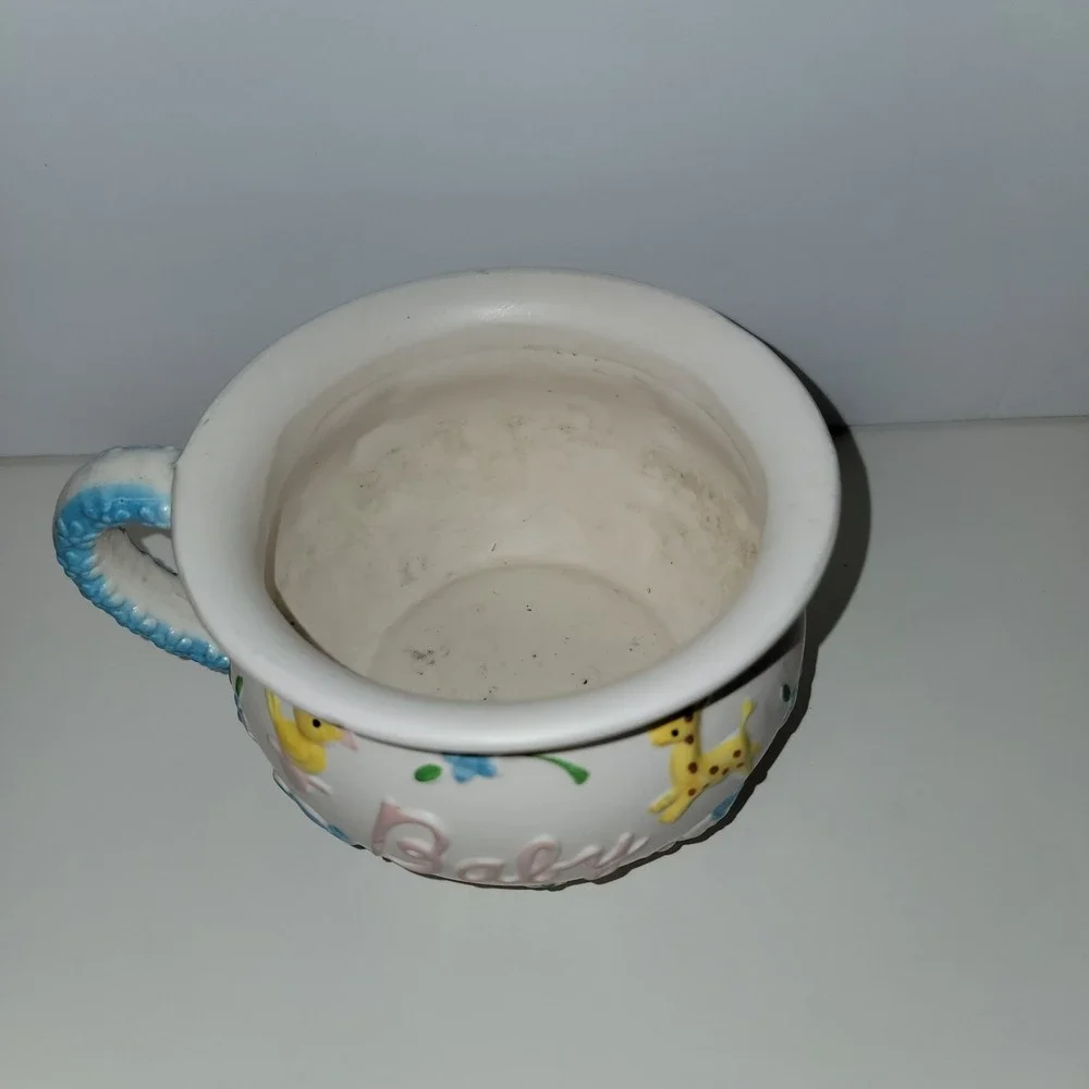 BABY VINTAGE NAPCOWARE PARMA JAPAN MUG CUP PLANTER VASE Small Chip See Pics